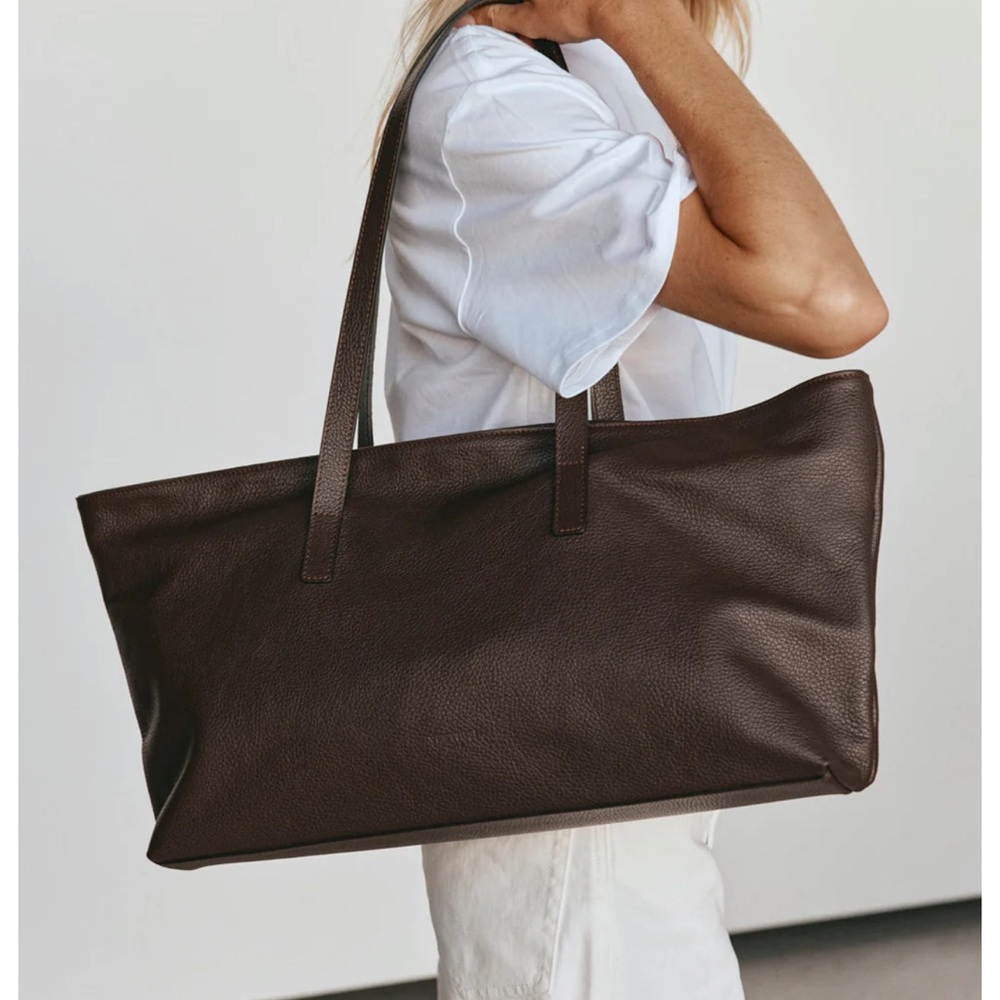 VESTIRSI Mia Dark Chocolate Brown East West Slouchy